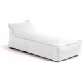 ottomane bianco tessuto tecnico relax resistente