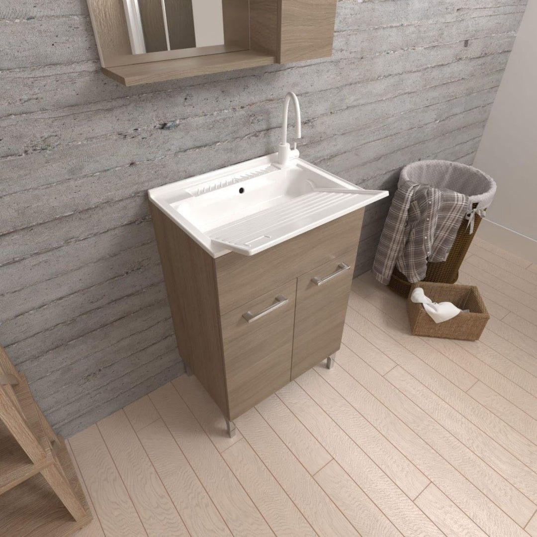 mobiletti con lavabo legno per letto